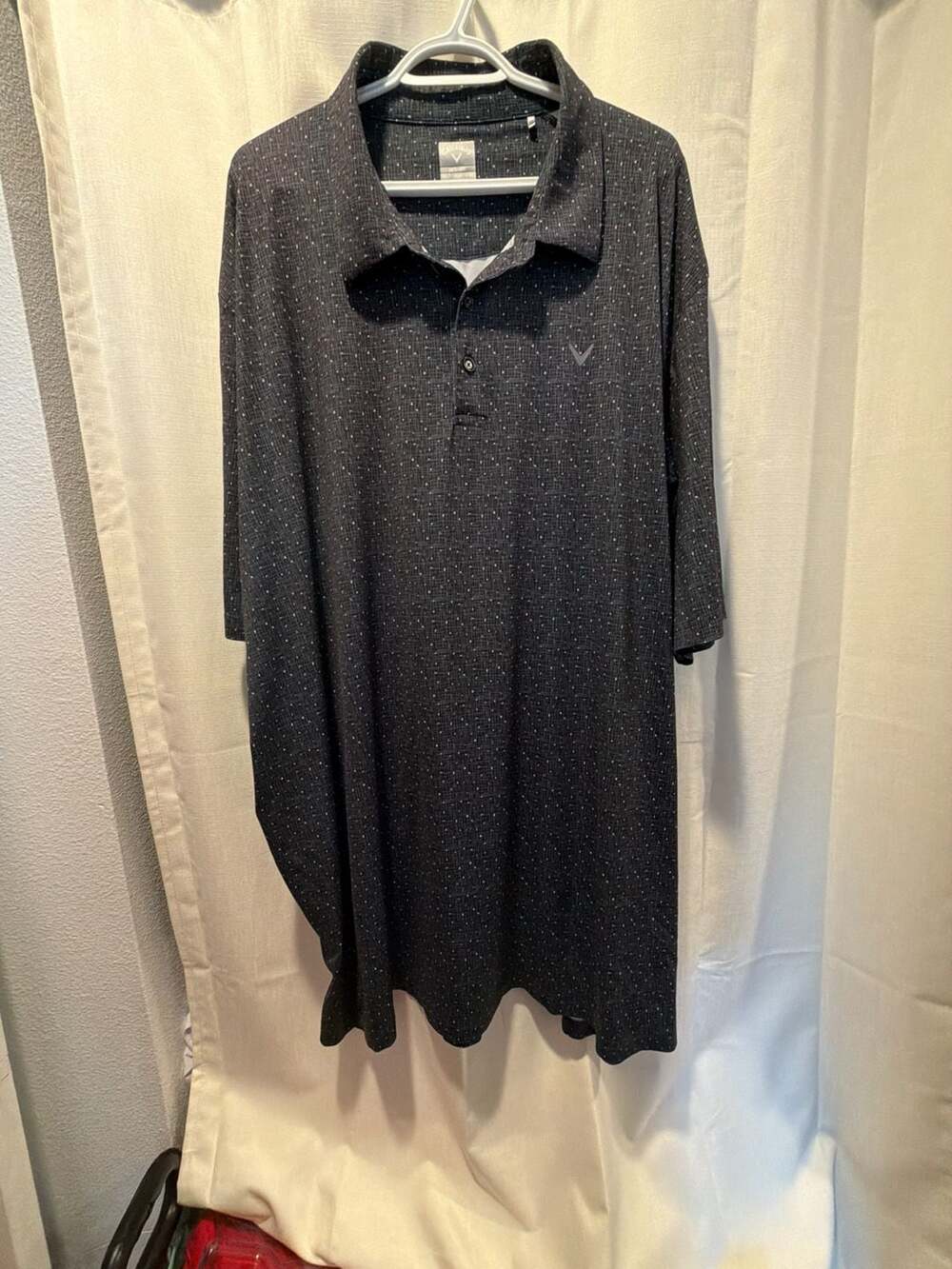 Callaway Opti-Dri Golf Polo Size 4XLT Black Print